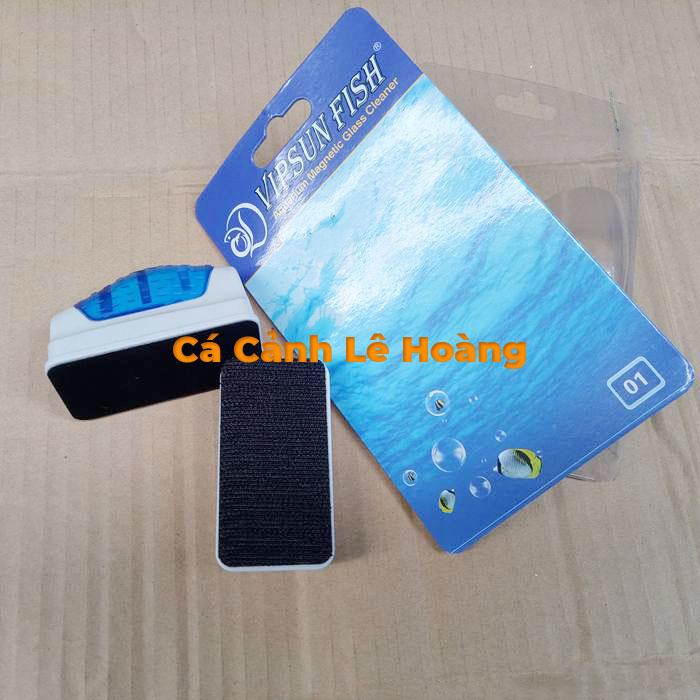 •	Nam Châm Lau Cọ Rửa Kính Bể Cá Cảnh Mini VipSun Fish Kính Dày dưới 6mm - Số 1