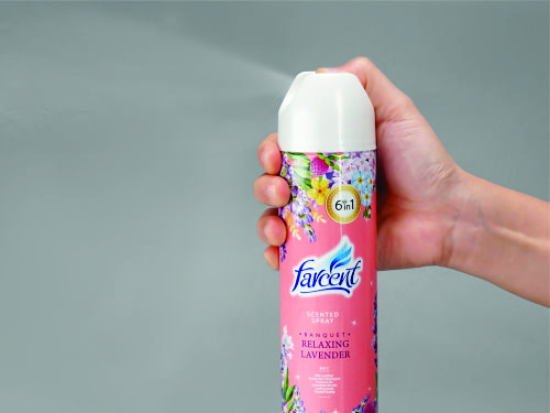XỊT PHÒNG KHỬ MÙI THƠM LÂU - HƯƠNG LAVENDER - CHIẾT XUẤT TỪ CÁC LOẠI HOA VÀ THẢO DƯỢC TINH KHIẾT TRONG TỰ NHIÊN, KHỬ MÙI NHANH, TẠO HƯƠNG THƠM DỄ CHỊU - FARCENT VIỆT NAM