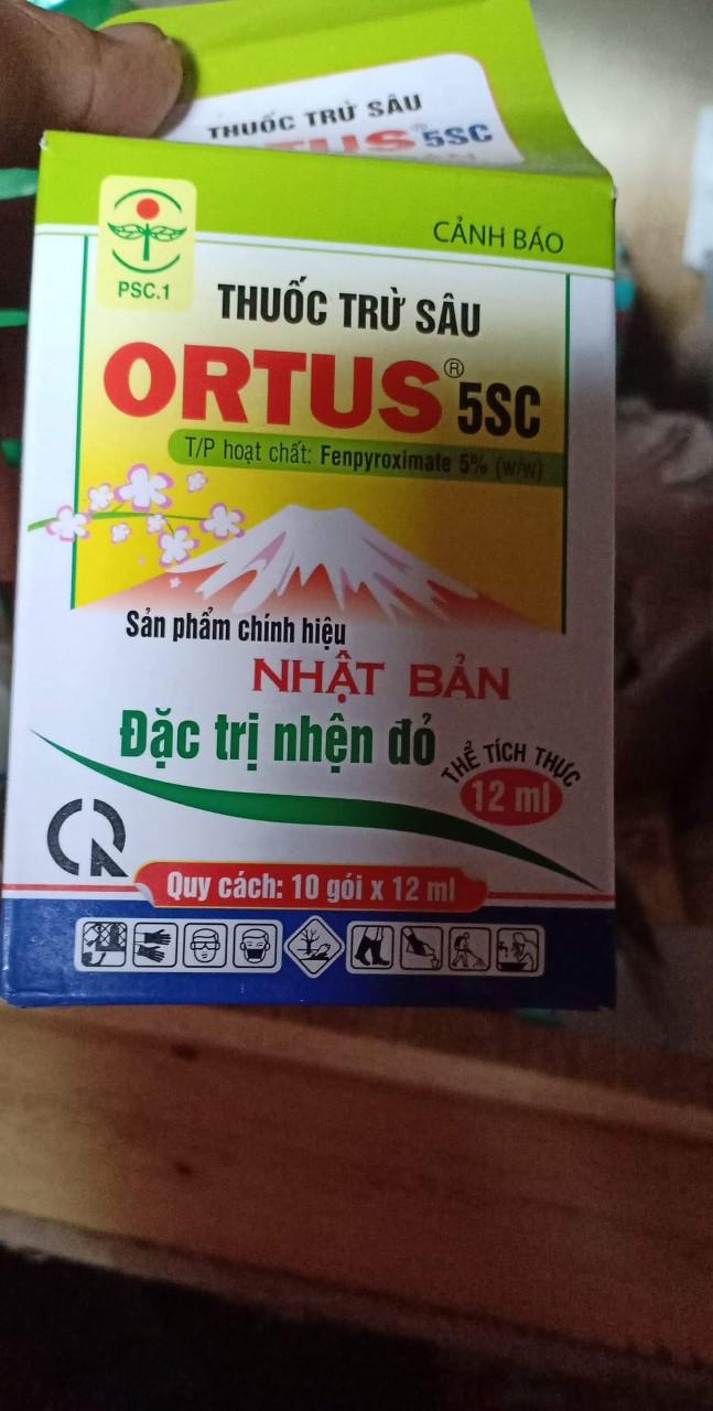 5 gói chế phẩm trừ nhện đỏ Ortus 5SC gói 12ml - nhện đỏ