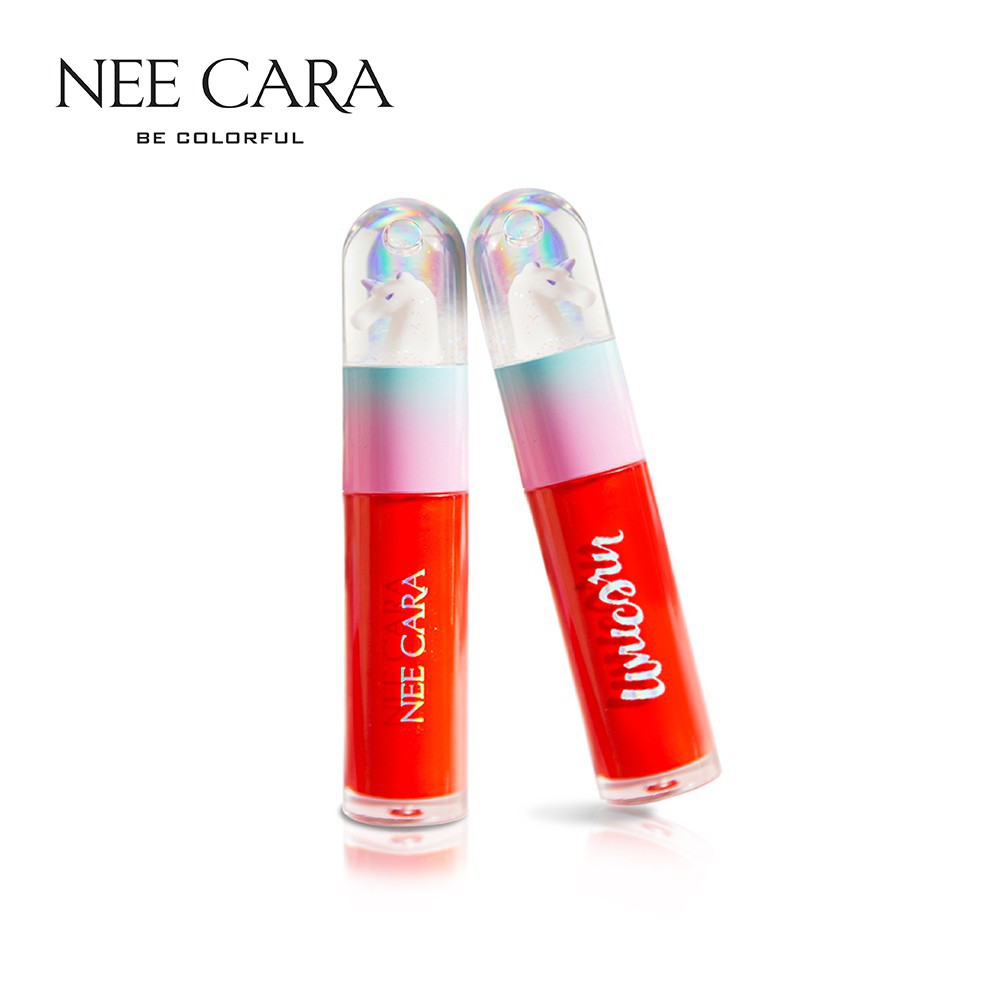 Son Kem NEE CARA Colorful Unicorn Juicy Lip Gloss Thái Lan
