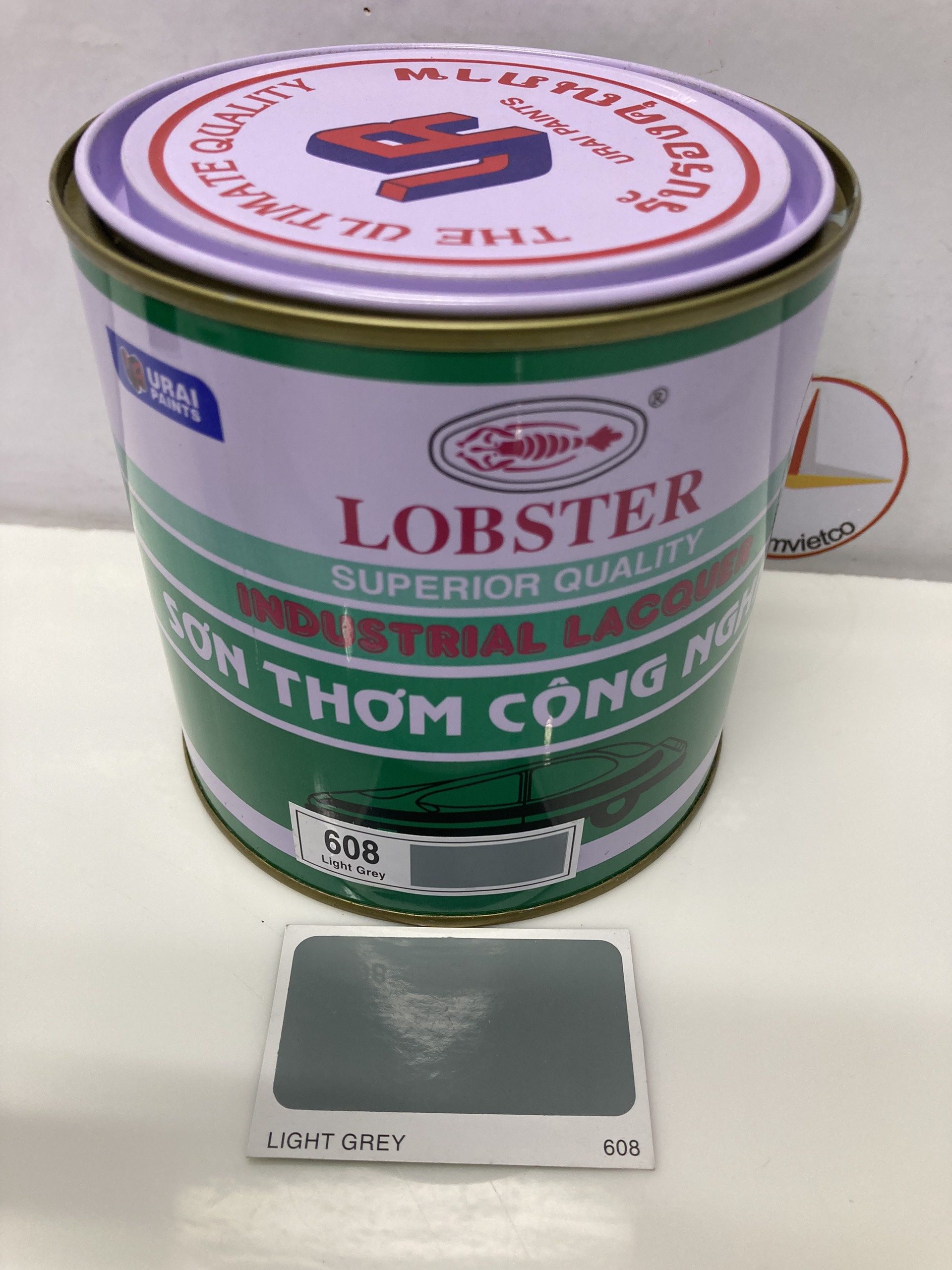 Sơn thơm nhanh khô màu xám sáng Lobster 608 800ML