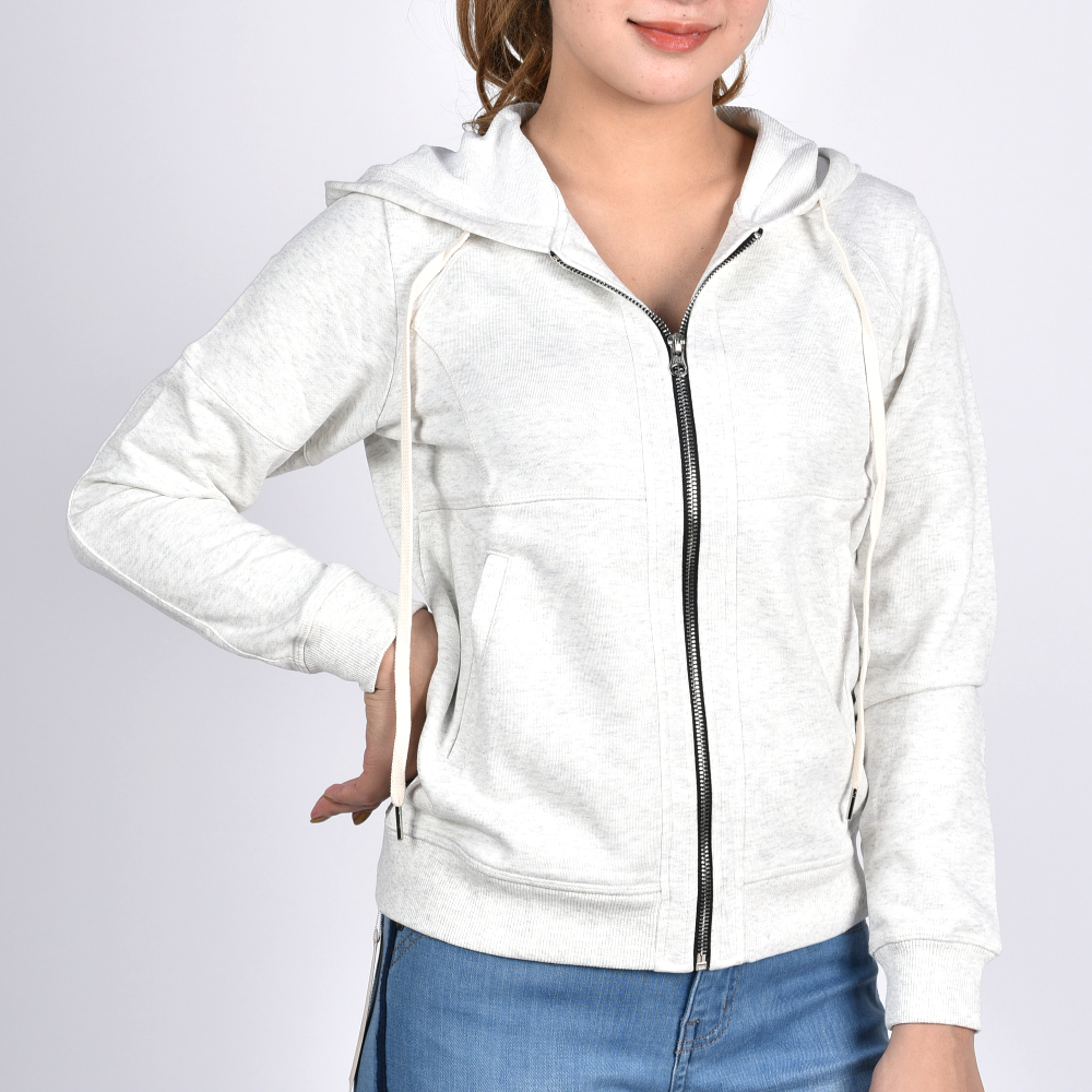 Áo Nỉ O.jeans - Kéo Khóa Có Mũ Nữ - 5AKT840710BW