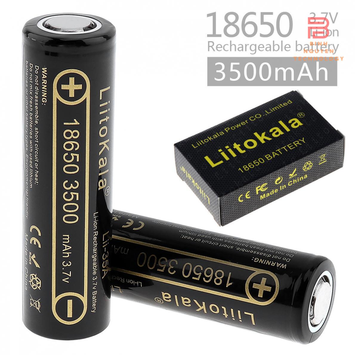 Pin sạc 18650 liitokala lii-35a 3500mah