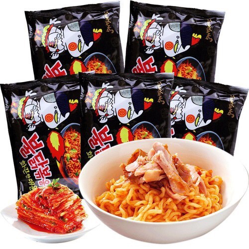 Thùng mì khô trộn gà cay Samyang hàn quốc vị truyền thống