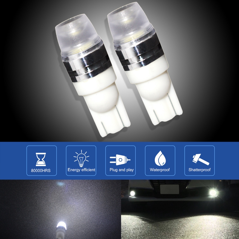 Bóng đèn led t10 chip 5730 gắn đèn lùi, biển số xe ô tô 12v