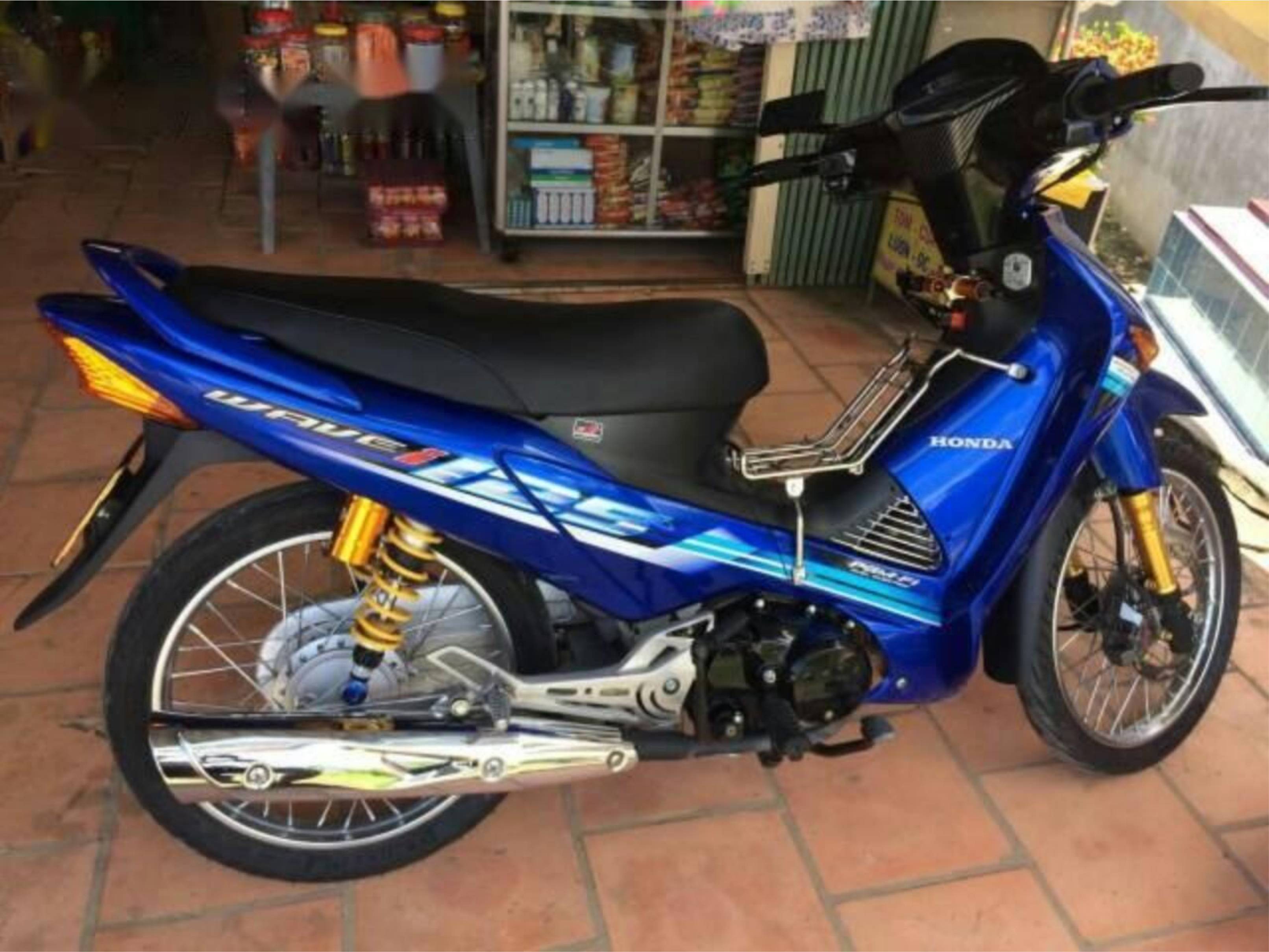 Tem rời wave 125 i thailand dán cho xe xanh tặng sét tem logo