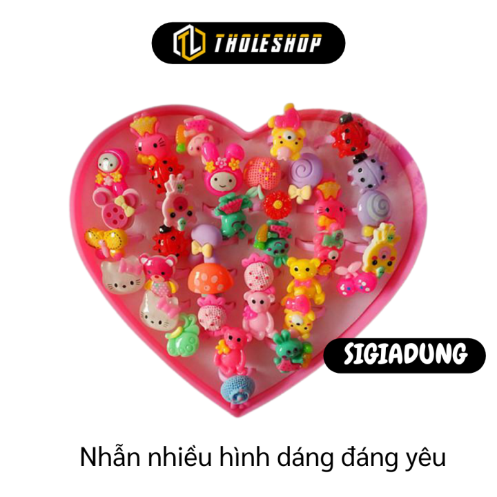 Hộp nhẫn trái tim cho bé ngộ nghĩnh, đáng yêu - Trang sức cho bé giá rẻ