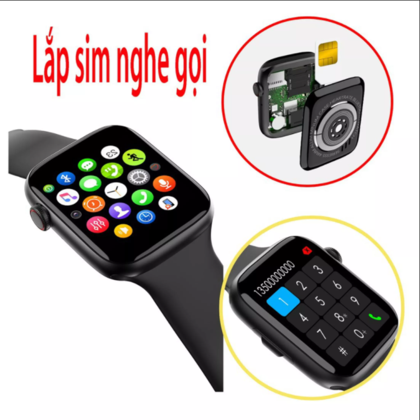 [ Mẫu Mới 2023 ] Đồng Hồ Lắp Sim Trẻ Em -  Đồng Hồ Thông Minh SMART WATCH SERIES 6  Lắp Sim Nghe Gọi 2 Chiều, Tiếng Việt 100% ,Thay Được Hình Nền , Theo Dõi Sức Khỏe , Lắp Thẻ Nhớ Nghe Nhạc.( BH 12 Tháng)