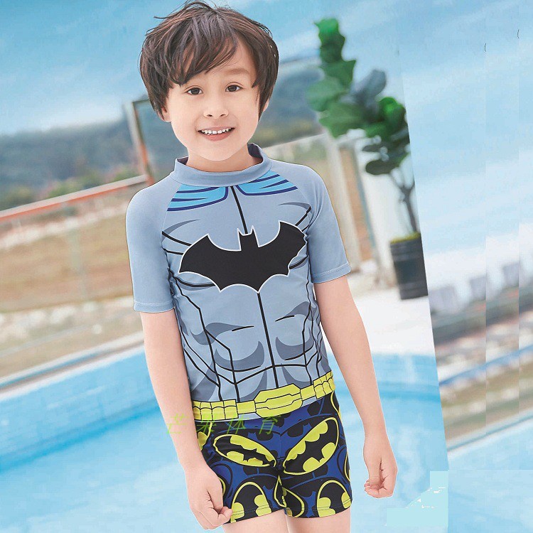 Đồ bơi bé trai size đại liền thân, bộ bơi cho bé từ 4 -12 tuổi co giãn, thoáng mát - bbsđbbtbatman