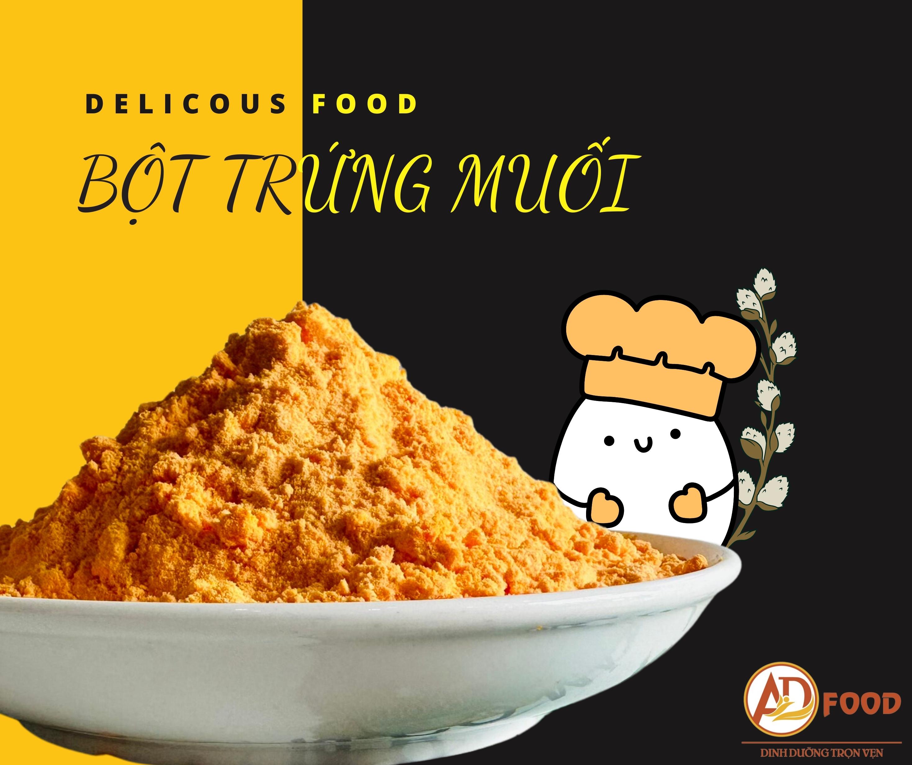 500g Bột trứng muối siêu béo siêu thơm chuẩn chất lượng chuyên dùng cho các món lắc chiên