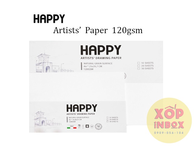 Giấy vẽ canson Happy Ý 120gsm