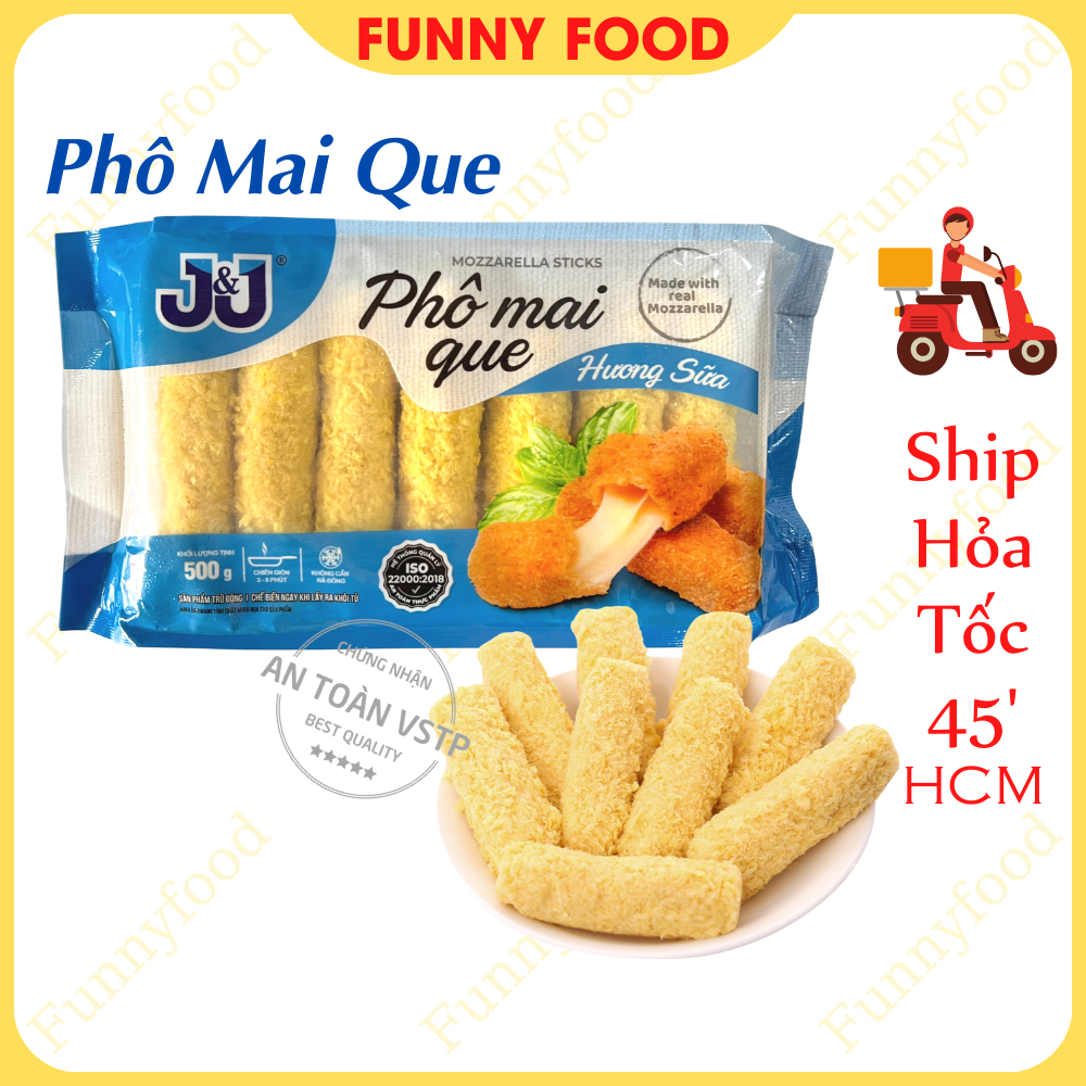 Phô Mai Que Kéo Sợi Mozzarella [Loại Ngon Nhiều Phô Mai] - 13 Que - [Ship Hỏa Tốc HCM] - Funnyfood