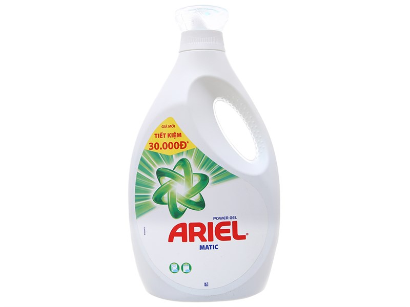 Nước giặt Ariel Matic giặt sach nhanh chai 2.4KG