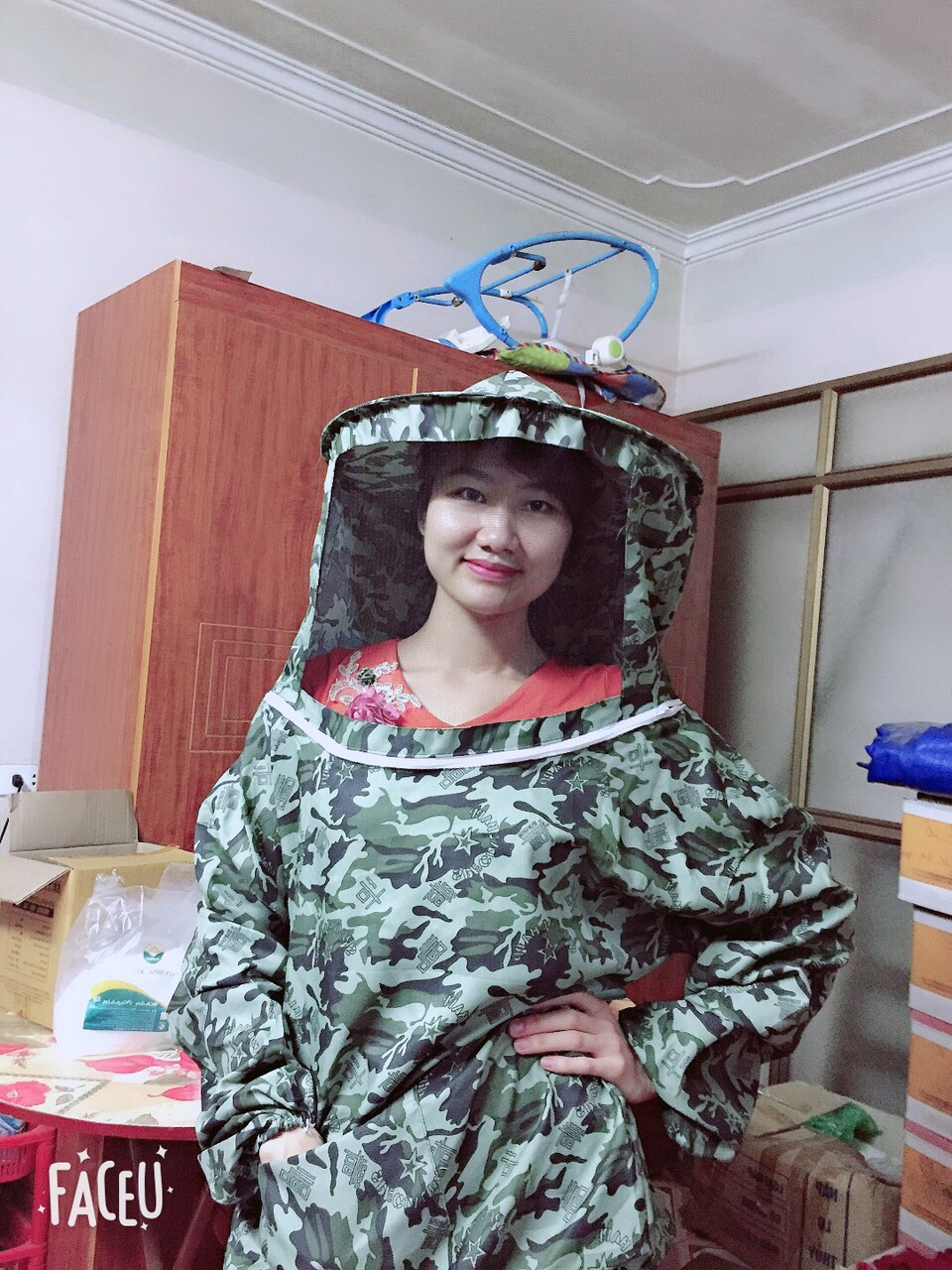Áo bắt ong liền mũ giá rẻ