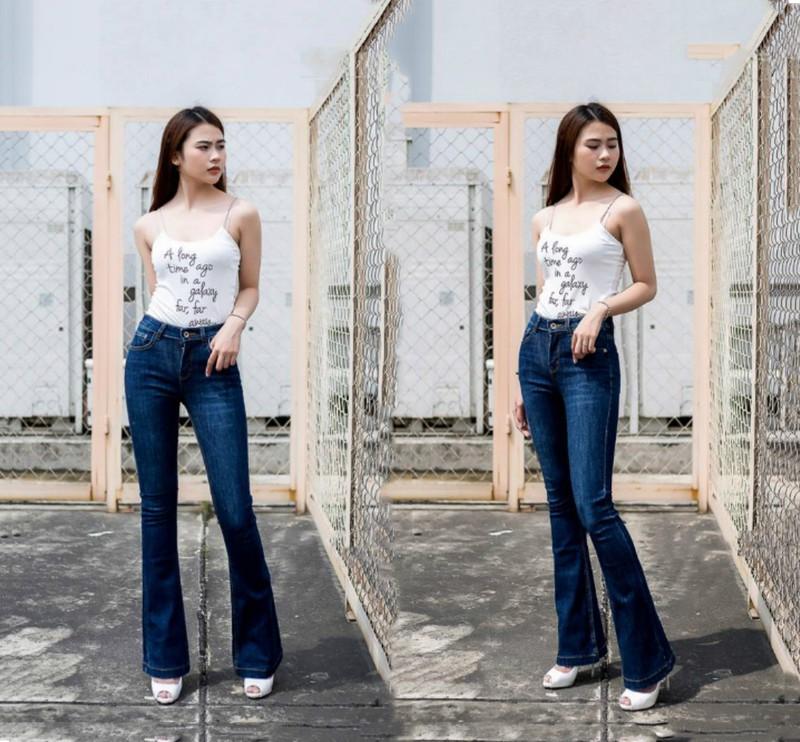 [HCM]Quần Jean Ống Bass Cao Cấp Đẹp Y Hình Co Giãn Tốt Vải Mềm Mịn Thoáng Khí