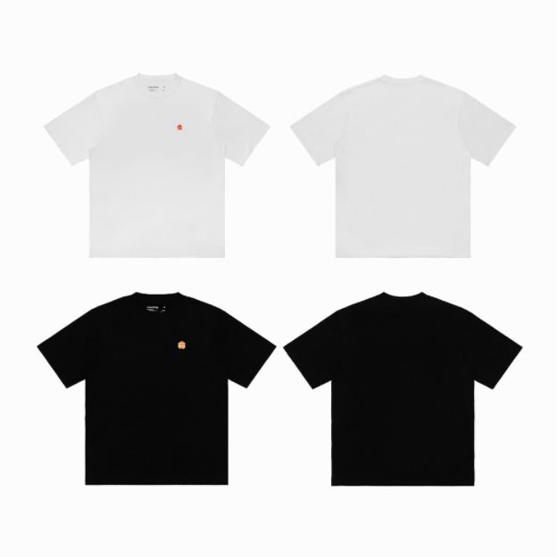 5THEWAY® 2 PACK 5TW/RTW NEW TEE™ in ORANGE LOGO aka Combo 2 Áo Thun 5THEWAY Tay Ngắn Form Mới Logo Cam
