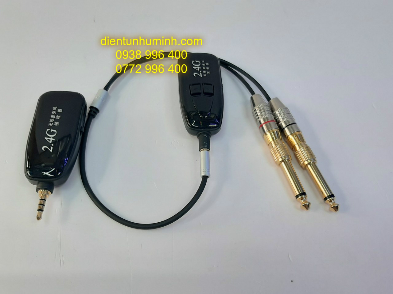 Bộ Livestream không dây 30 mét từ ampli , mixer,loa kéo ra điện thoại.