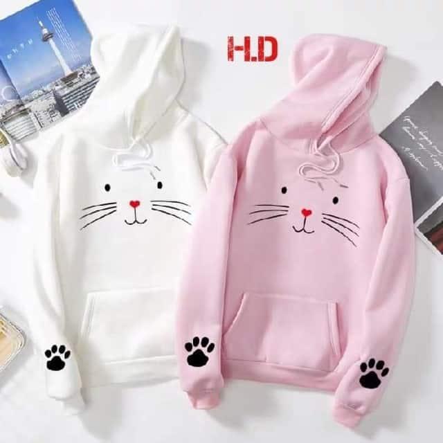 Áo Hoodie Ria Mèo Cute