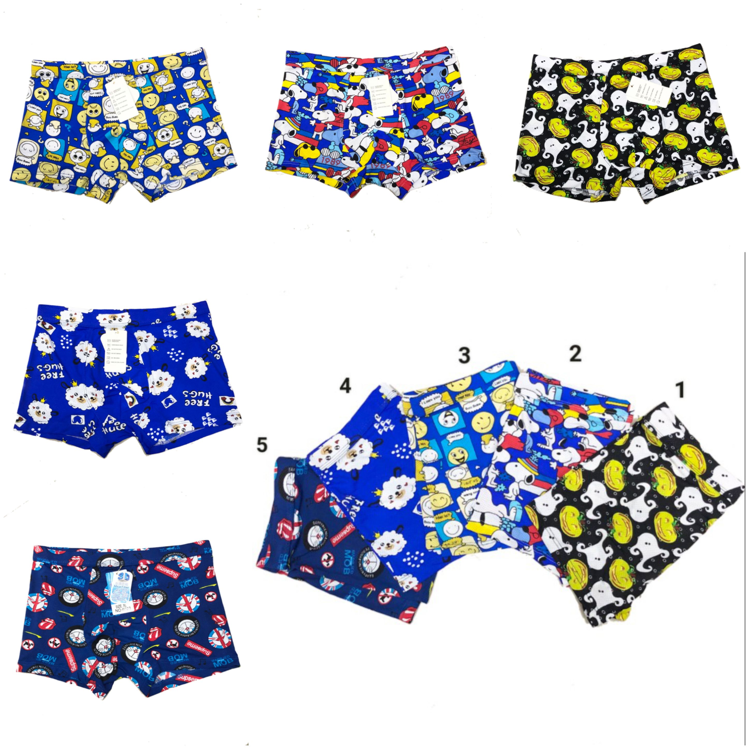 Combo 4 chiếc sịp đùi thông hơi in hình 3d mẫu mới cp124