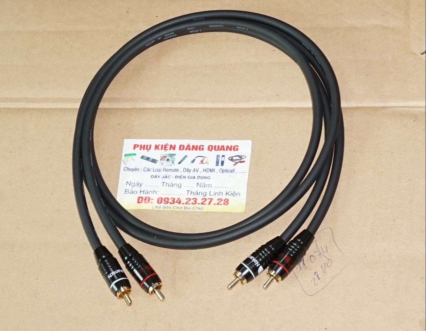 Combo dây av nhật 1 cặp 0.5m , 1 cặp 1m , dây canare nhật
