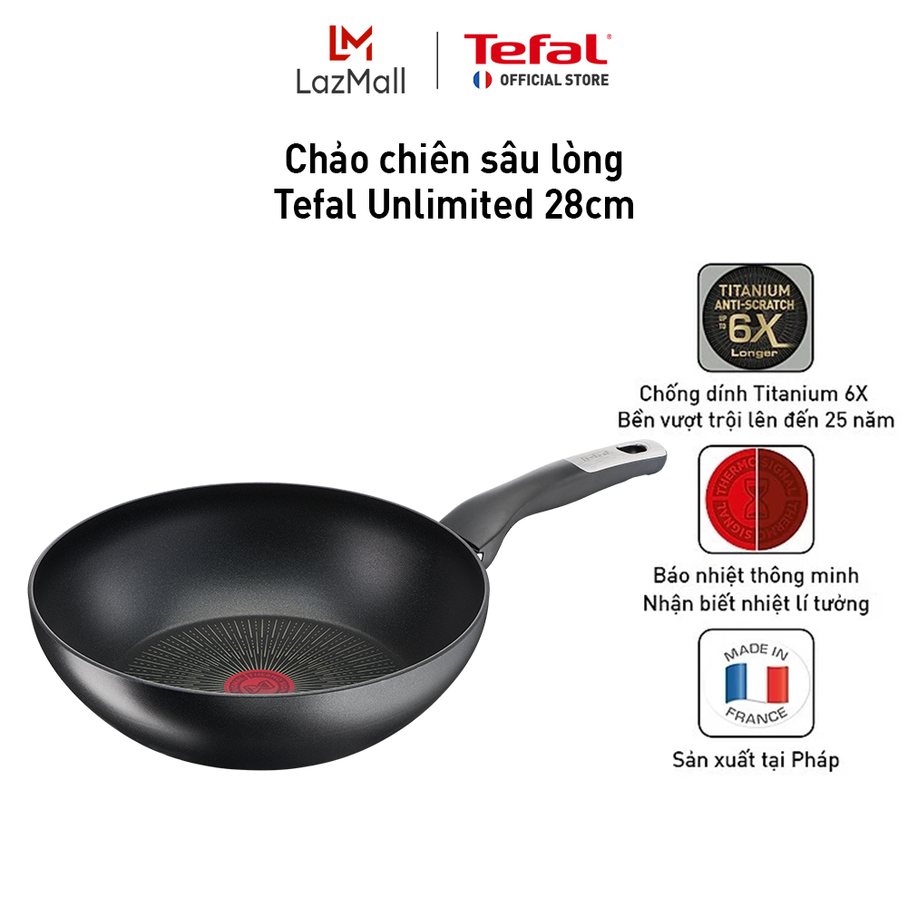 Chảo chiên sâu lòng Tefal Unlimited 28cm