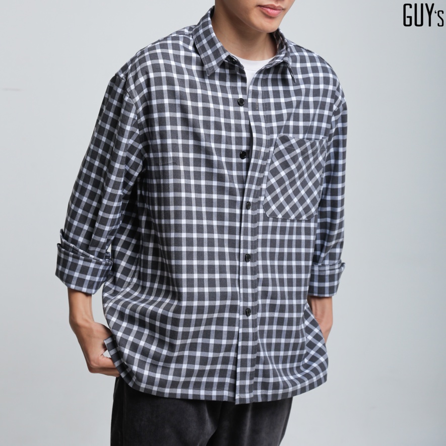 Áo sơ mi Checkered Shirt GUY's Closet, flannel, vintage, thanh lịch