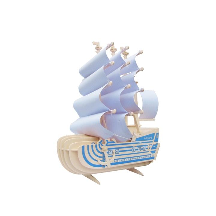 Đồ chơi lắp ráp gỗ 3D Mô hình Thuyền Moby Dick Râu Trắng One Piece
