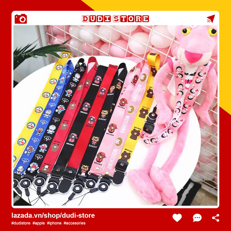 Siêu giá rẻ ⚡  Dây đeo điện thoại thẻ học sinh thẻ sinh viên 20 hình cute dành cho các dòng điện thoại thông minh iphone samsung xiaomi oppo... Dudi Store