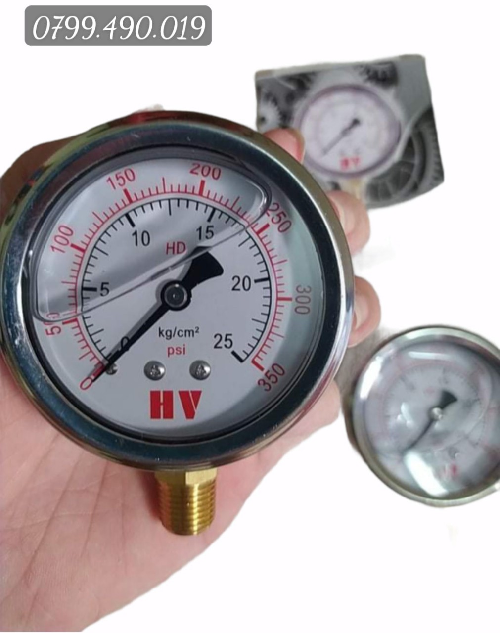 Mặt đồng hồ đo áp suất có dầu