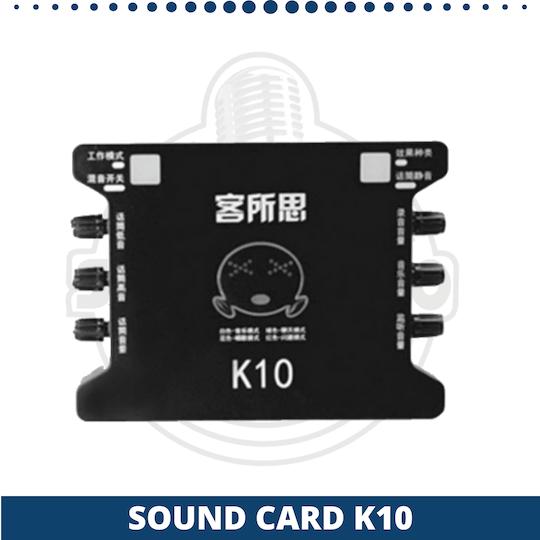 Card thu âm livestream hát karaoke k10