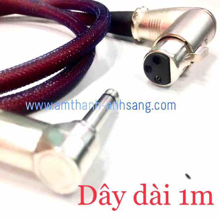 Dây canon cái cong sang 6 ly cong 01 dây tín hiệu âm thanh Jack cong, dây tín hiệu