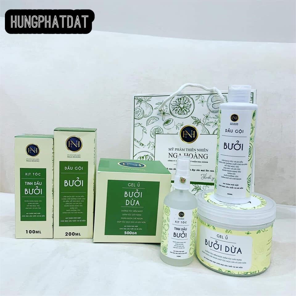 Combo bộ dưỡng tóc bưởi dừa nga hoàng