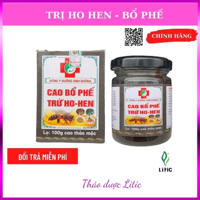 Cao bổ phế trừ ho hen dưỡng sinh đường 100g -  Thảo dược litic