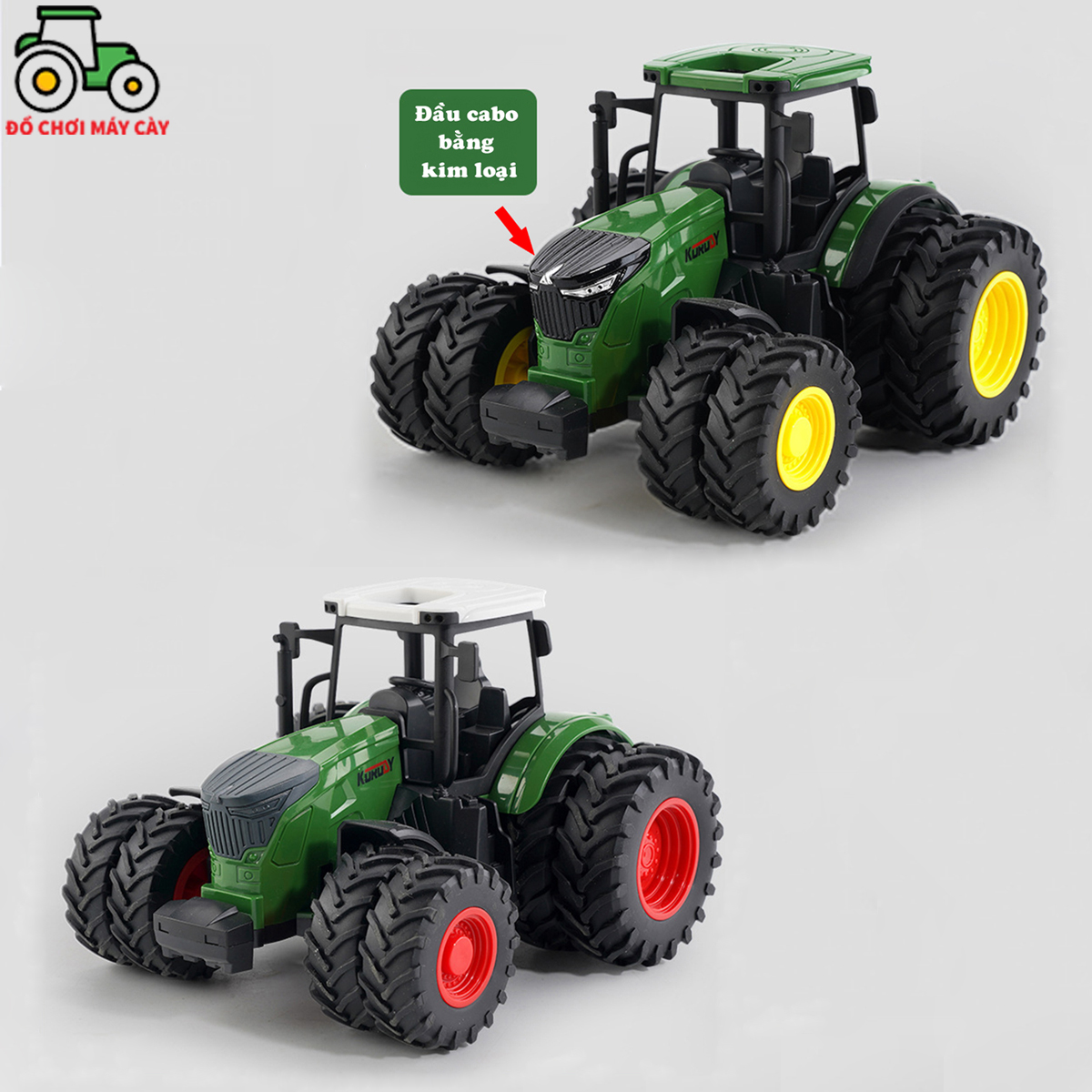 Máy kéo 210 hp_bánh đôi – mô hình, xe máy cày đồ chơi, xe nông trại, mk14bd