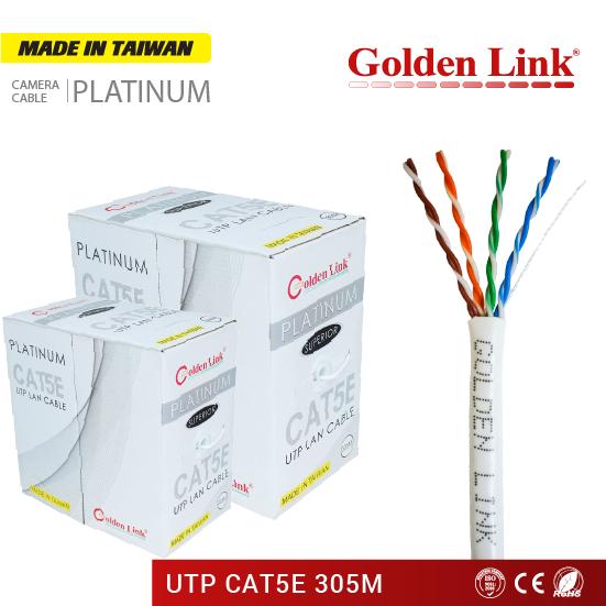 Cáp mạng golden link platinum utp cat 5e 305 mét trắng gl01001