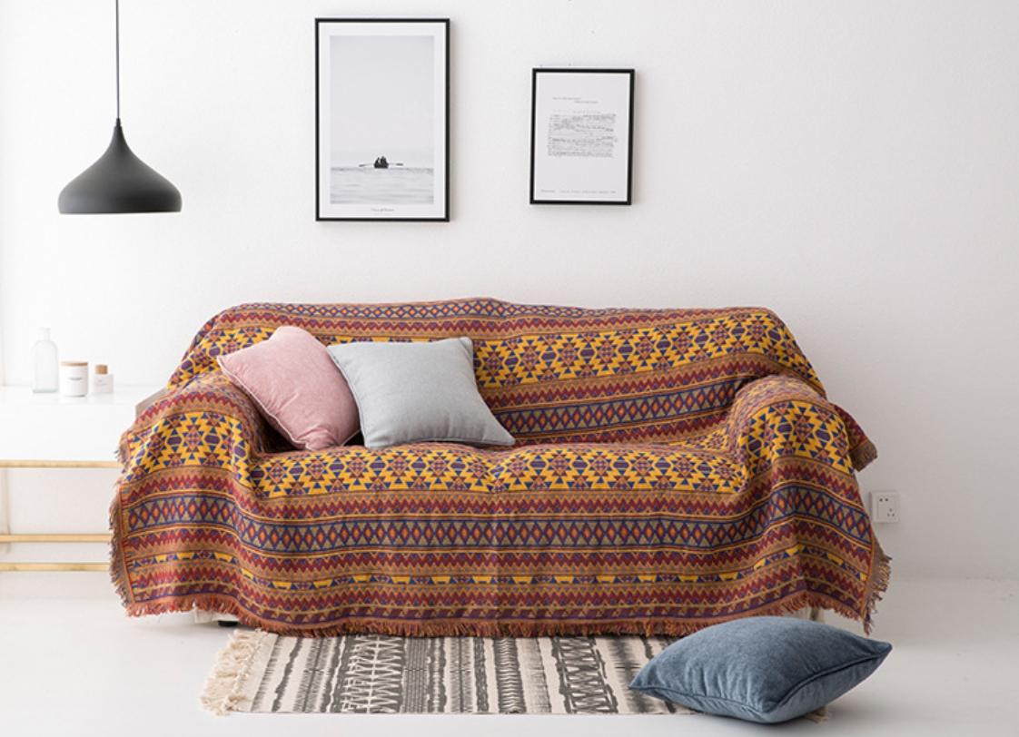 Thảm trang trí, thảm trải sàn, thảm thổ cẩm kích thước 130cm x 180cm
