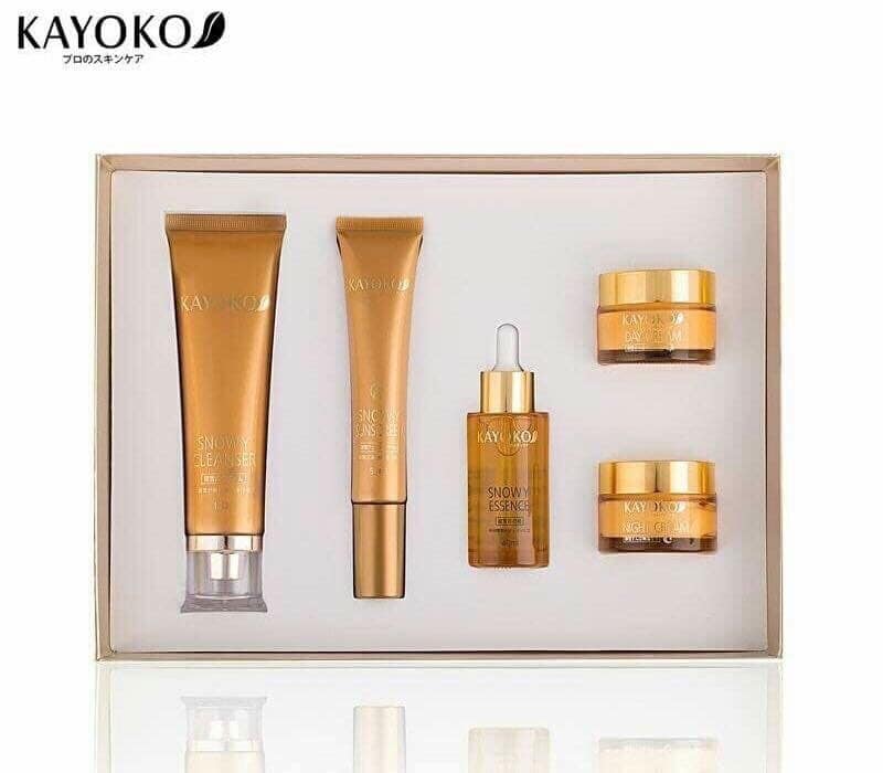 Bộ mỹ phẩm Kayoko Vàng 5in1 trị nám tàn nhang – Nhật bản