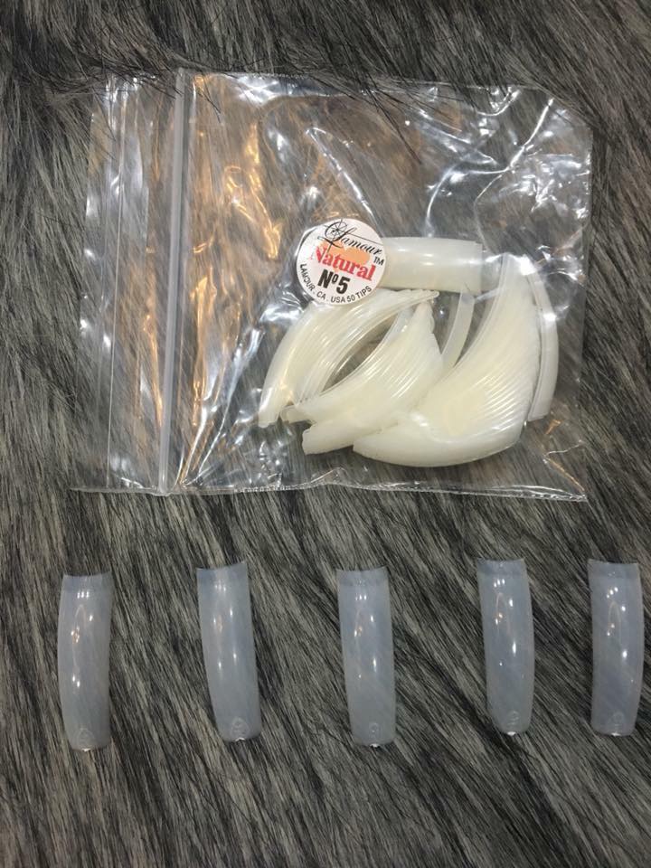 Móng nối mỹ lẻ size 0-10 - lẻ 1 gói 50 móng
