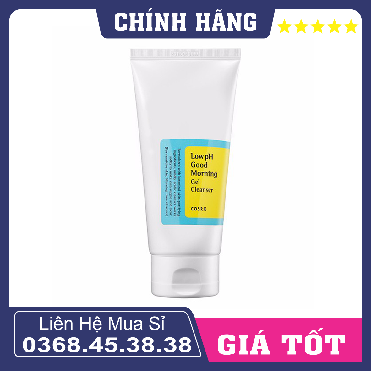 Sữa Rửa Mặt Cosrx dạng gel, dịu nhẹ Low pH Good Morning Gel Cleanser 150ml