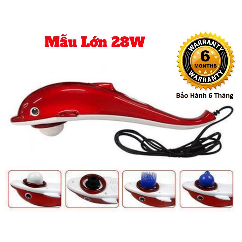 Máy Massage Cầm Tay Cá Heo Loại Lớn 3 Đầu Giúp Bạn Giảm Đau Thư Giãn, Giảm Mệt Mỏi Nhanh Sau Mỗi Ngày Làm Việc.
