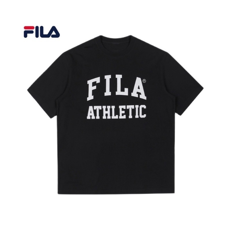 Áo thun thời trang unisex oversize fila phông rộng tay lỡ - royal t&t