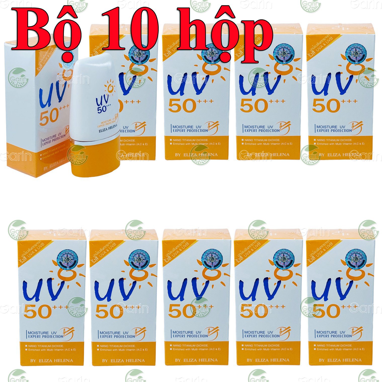 [SIÊU TIẾT KIỆM] Bộ 10 hộp Kem chống nắng cho mặt và body Eliza Helena UV50+++ Thái Lan (30g x 10) giúp chống nắng hiệu quả dưỡng ẩm cho da thích hợp với làn da Châu Á