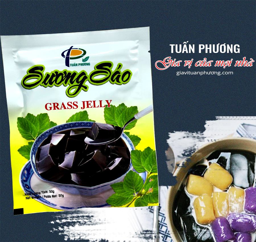 Bột Làm Thạch Sương Sáo Đen TP 50g