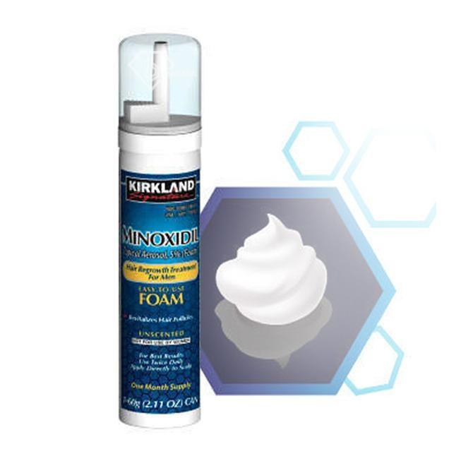 [HCM]Kirkland Signature Minoxidil Foam 5% for men giúp mọc râu và tóc