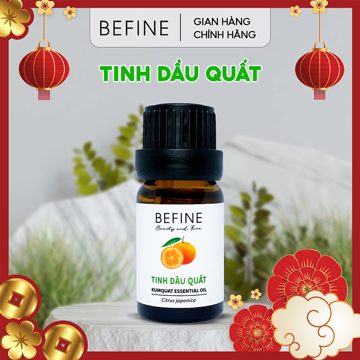 Tinh dầu vỏ quất (trái tắc) Befine nguyên chất hương thanh mát