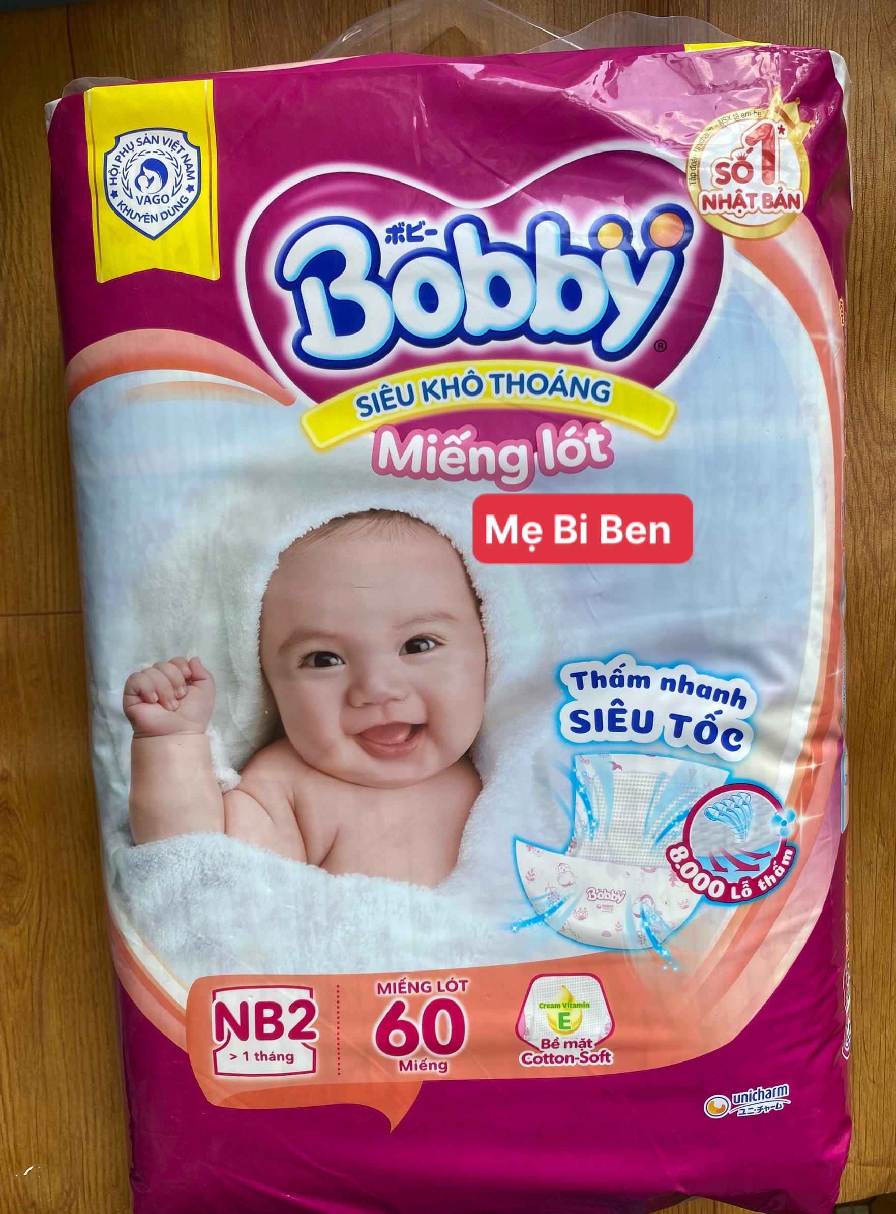 [Chính Hãng] Miếng Lót Sơ Sinh Bobby Newborn 2-60 Miếng cho bé trên 1 tháng tuổi