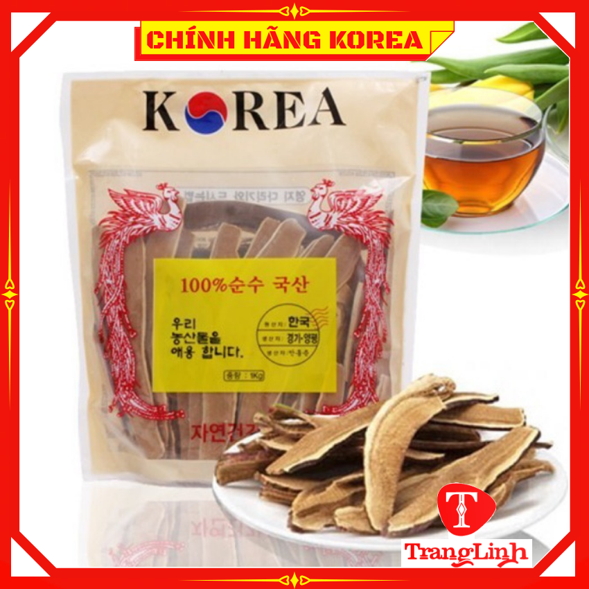 Nấm linh chi thái lát hàn quốc chính hãng túi 500g - Nấm thái lát thải độc gan thanh lọc cơ thể - tranglinh