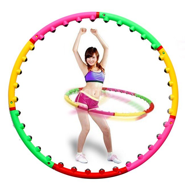 Vong lắc eo gia re, Vòng lắc giảm eo Massage Hoop cao cấp, Vòng lắc eo giảm cân hiệu quả với các hạt hoạt tính massage đánh tan mỡ bụng