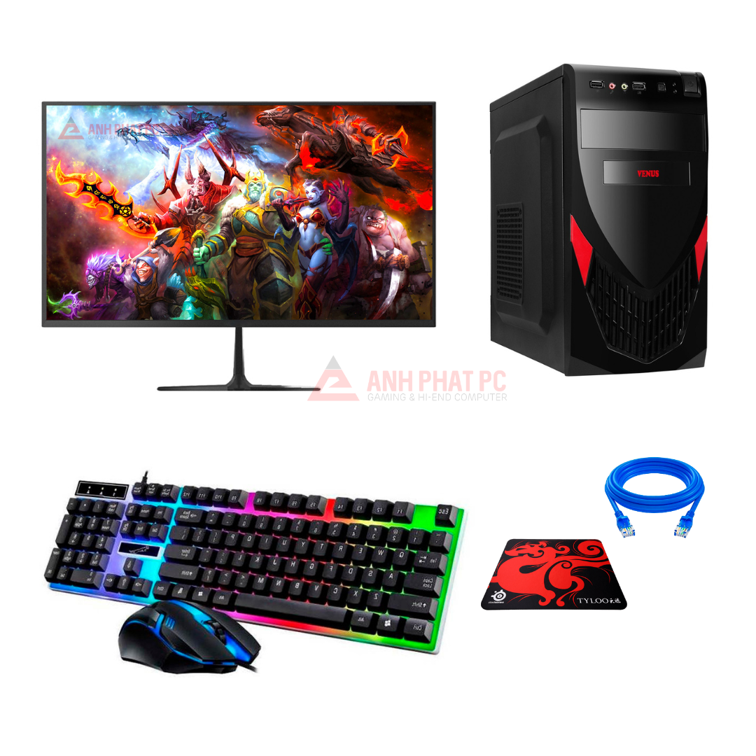 Bộ máy tính văn phòng chơi game ram 8gb ssd 128gb win 10 siêu mạnh