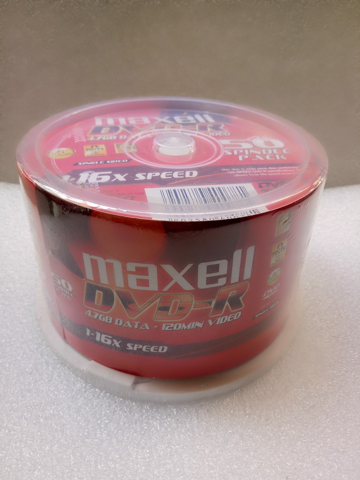 Hộp 50 đĩa DVD trắng Maxell hộp nguyên seal
